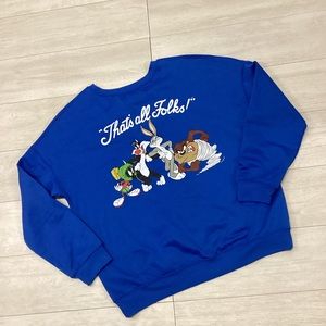 Looney Tunes That’s All Folks Sweatshirt Women’s Medium
